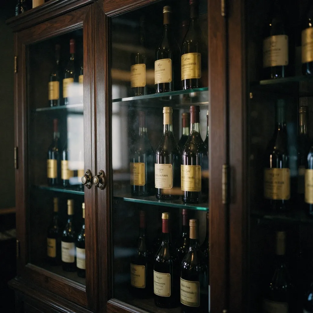 Luxurious wine cellar interior
