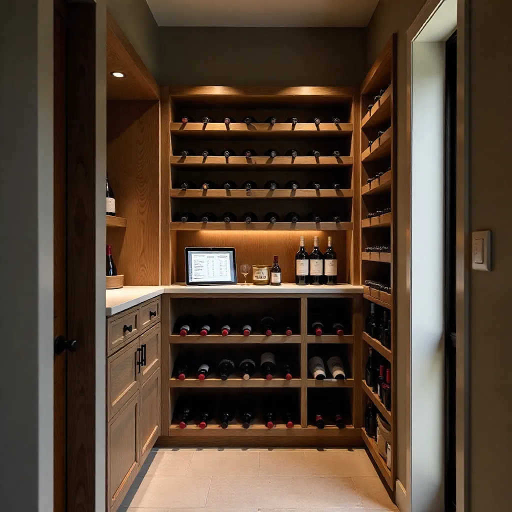 Wine bottle arrangement